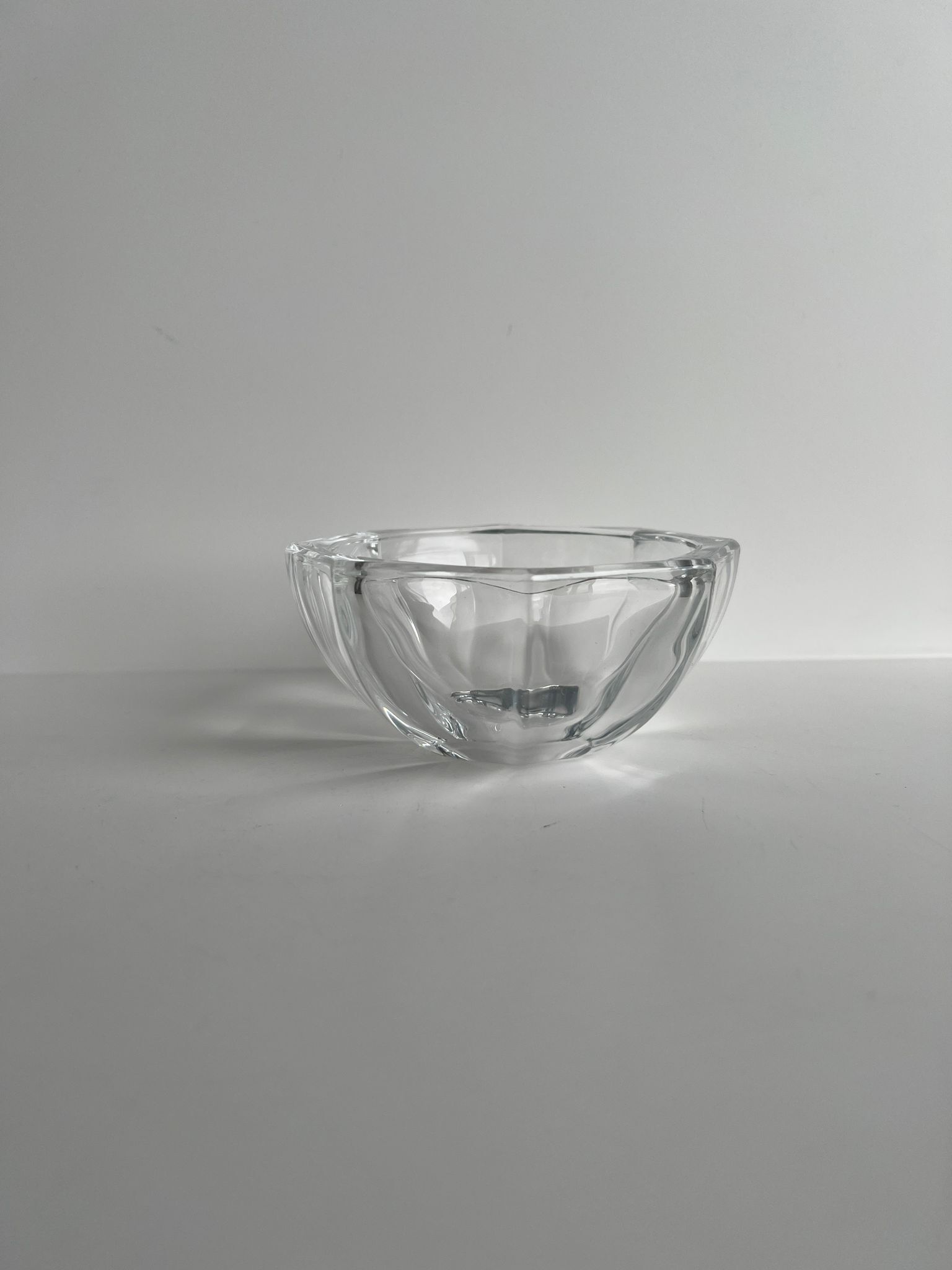 Octagonal glass cup D: 11,5cm