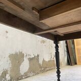 Oval pine farm table with 2m extensions