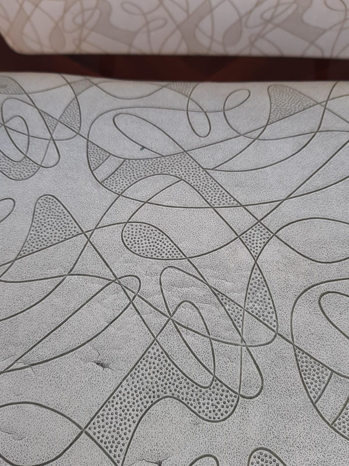 Dressing table or vintage entrance furniture with its 1960s seat