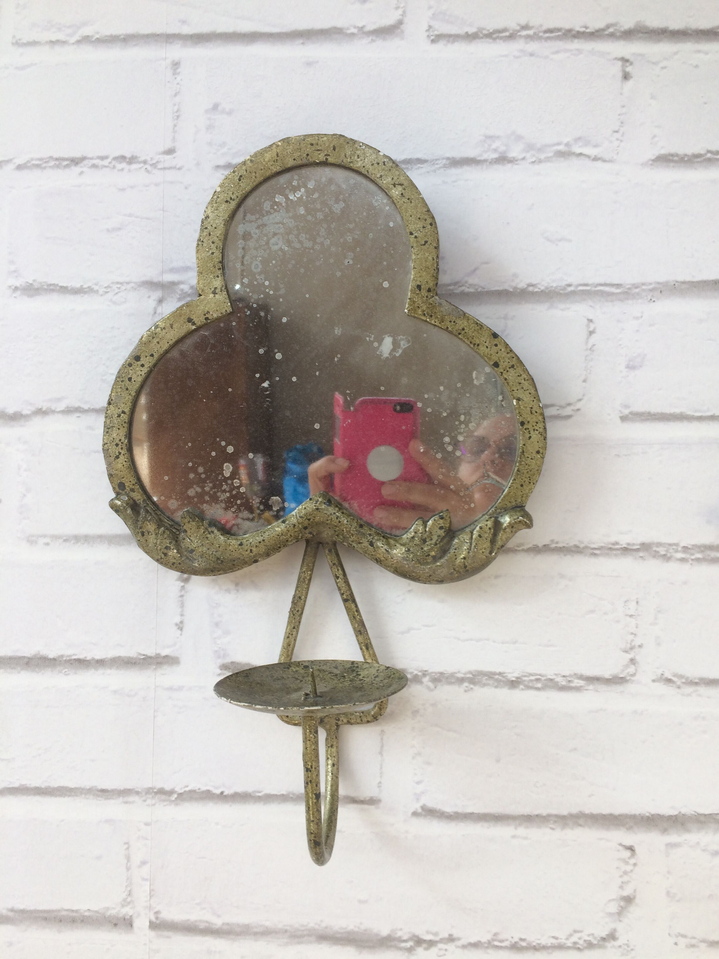 Lot de 2 miroirs avec bougeoirs