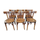 Suite of 6 chairs from Bistrot Baumann 1930s