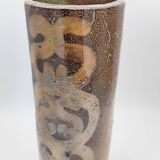 Jean Claude Monange stoneware tube vase