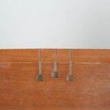 Set of 4 luxury black leather Art Deco dining chairs with armrests