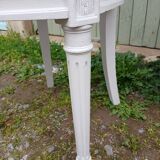 4 old wooden and cane chairs
