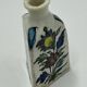 Trilobe enameled earthenware bottle, Persia, Iznik, 19th century