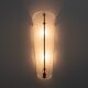 Pair of Mid-century Modern Style Italian Murano Glass and Brass Sconces