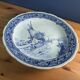 Large Decorative Plate Delfts Royal Shpinx Maastricht Blue 31cm