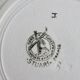 6 vintage ironstone dessert plates Moulins des Loups - Stuar model