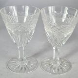 Set of 6 antique cut crystal aperitif glasses. Perfect condition. SC