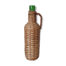 Vase bouteille osier