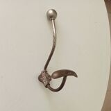 Patère porte manteau mural ancien en acier