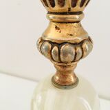 Set of 2 feet of marble brass lamp