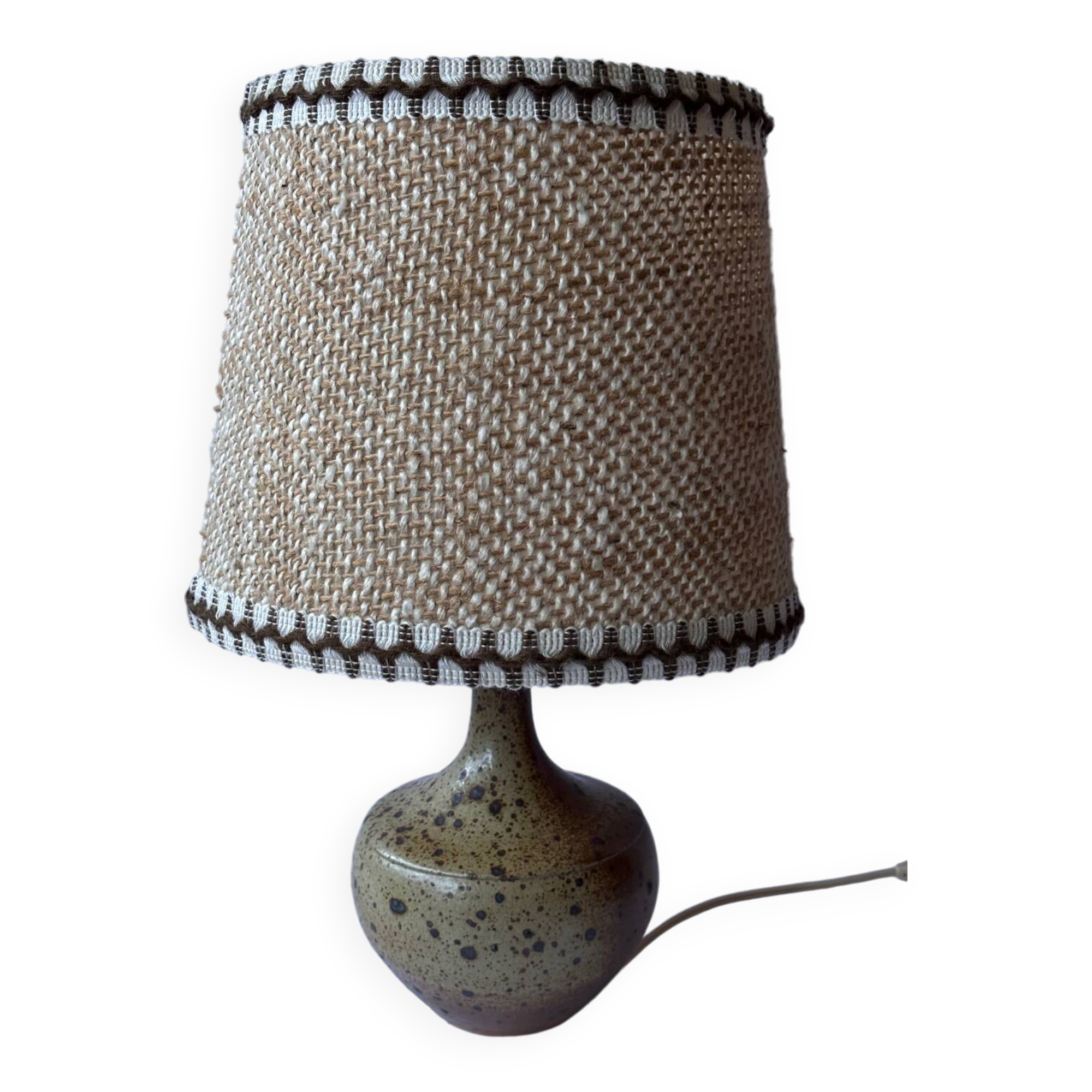 Vintage stoneware lamp