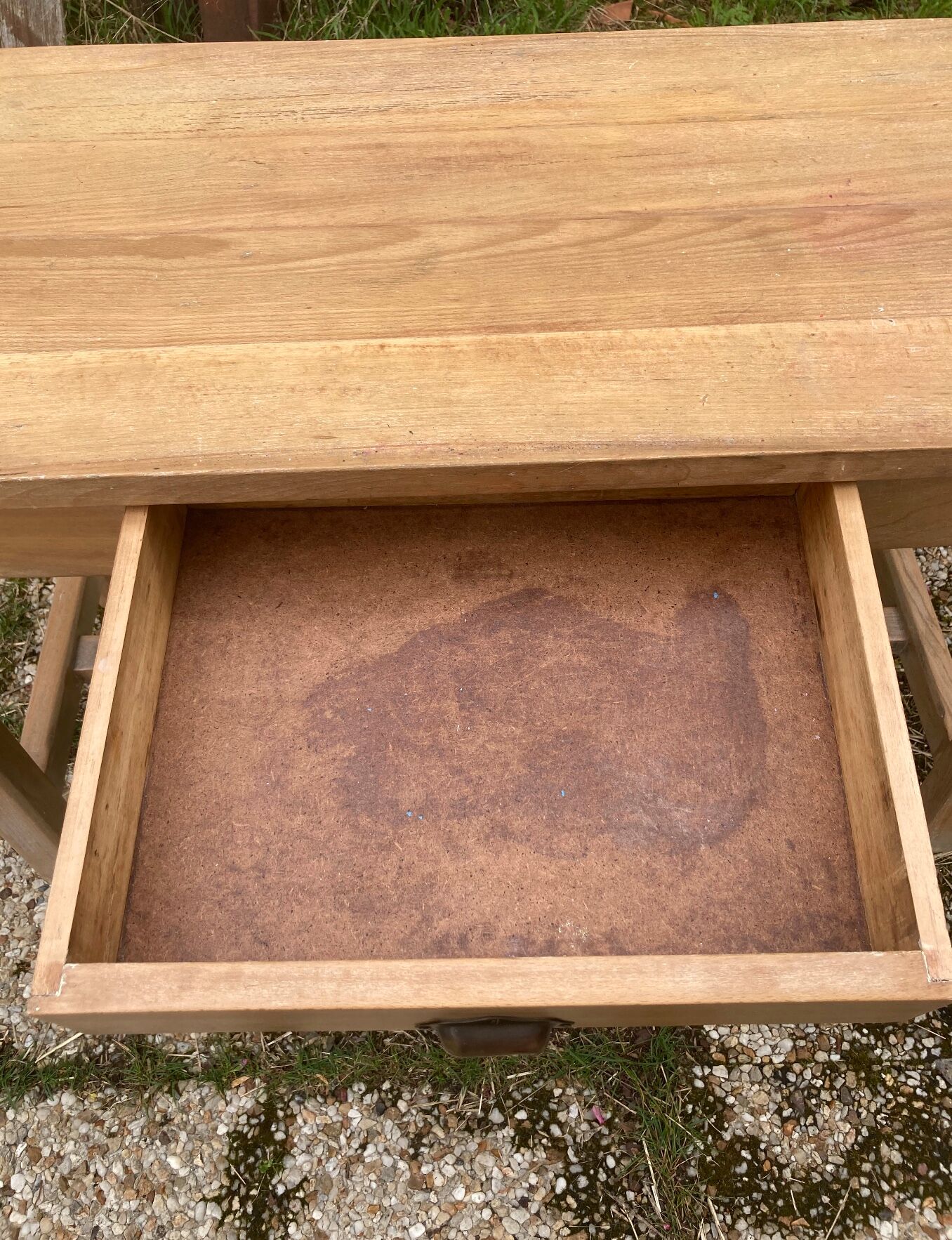Antique solid wood desk