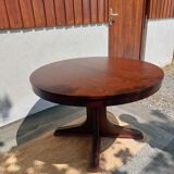 round table with central leg and extension, Baumann design
