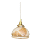 Suspension abat-jour vintage en verre nacré