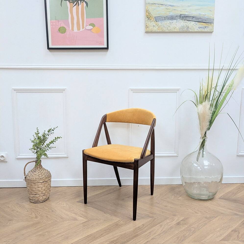 Chaise vintage scandinave du designer kai kristensen