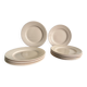 Set of 12 vintage plates Digoin Sarreguemines – Powder pink