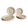 Set of 12 vintage plates Digoin Sarreguemines – Powder pink