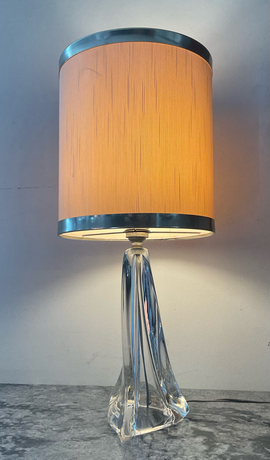 Daum crystal lamp from the 1950s