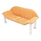 Orange velvet sofa - Vogtherr for Hain + Tohme