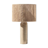 Lampe grès et corde de jute
