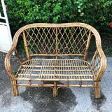 Rattan bench