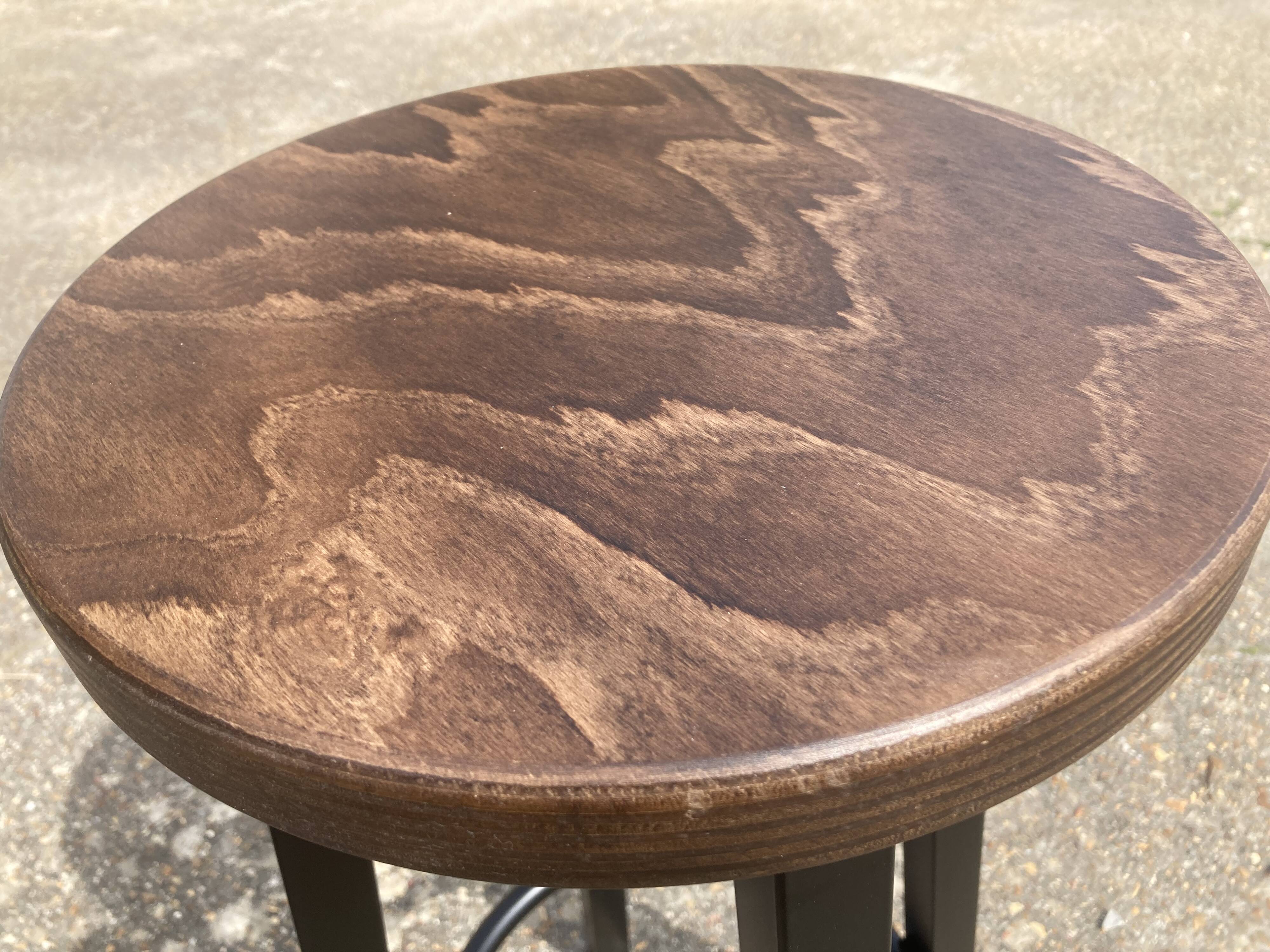 Set of 8 industrial bar stools.