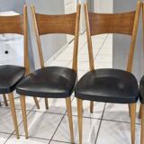 Set of 6 Scandinavian chairs, 1960s