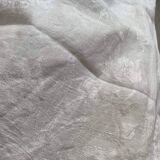 RG embroidered linen damask tablecloth late 19th century.
