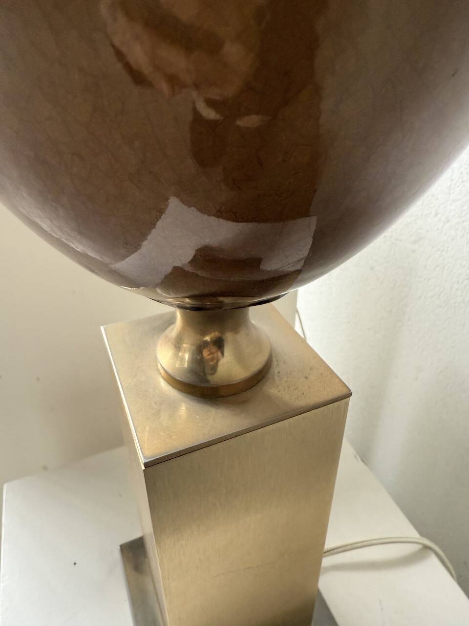 Pair of Philippe Barbier table lamps from the 70s