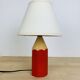 Pierre Sala vintage pencil lamp, wood, red