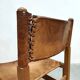 Vintage leather dining chairs Werner Biermann Arte Sano