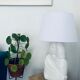 Lampe couple enlacé en céramique