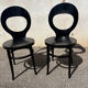 Two black seagull Baumann chairs