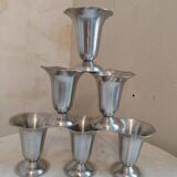 6 stainless steel bowls