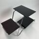 Chrome tubular flower stand by Emile Guyot