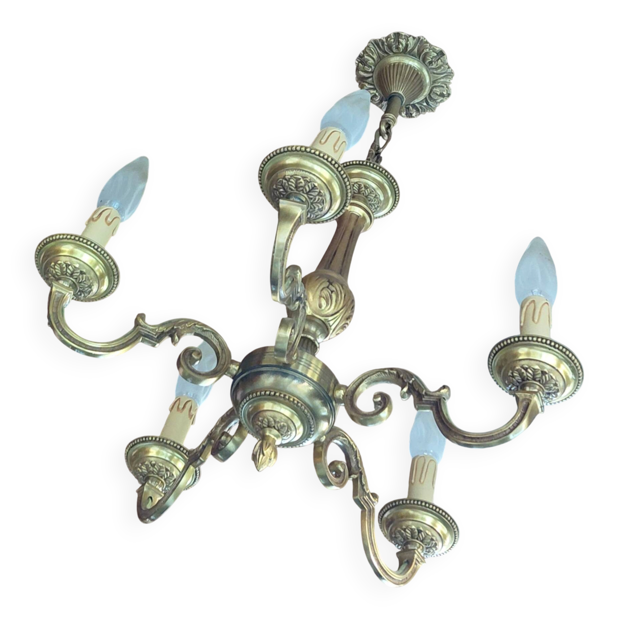 Lustre en laiton 5 branches