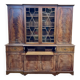 English mahogany secretary bookcase from the 1970s