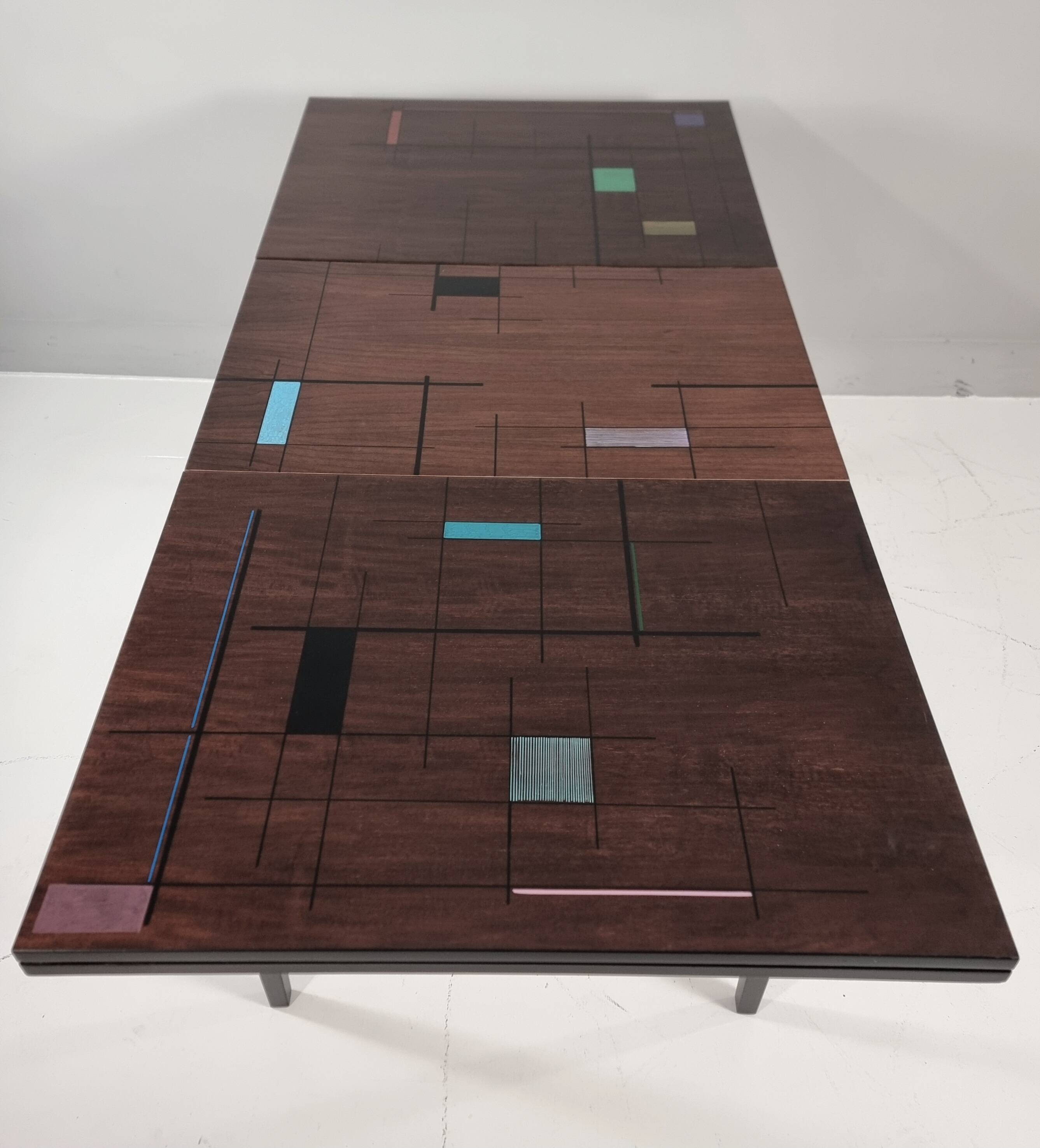 Vintage dining table in ash, 1970s