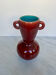 Vase Accolay vintage en céramique rouge, double anse