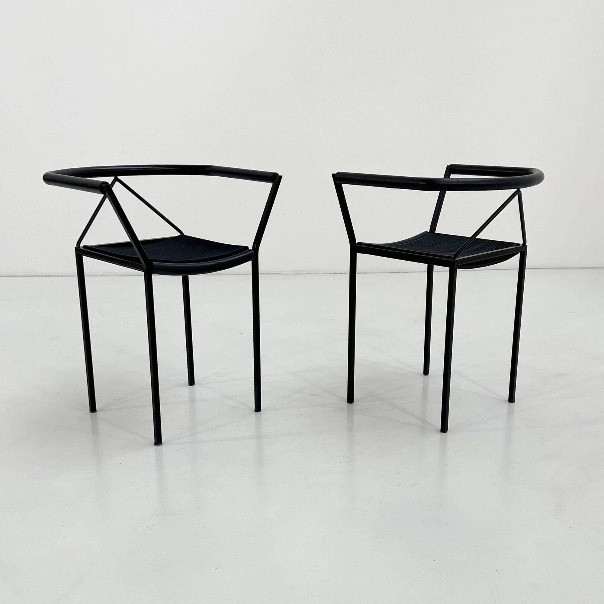 Set of 4 Poltroncina Chairs by Maurizio Peregalli for Zeus Noto, 1980
