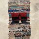 Tapis Marocain  Boucherouite coloré - 68 x 116 cm