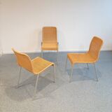 Set of three wicker chairs by Miki Astori