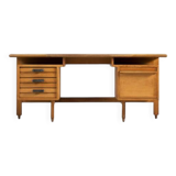 Bureau en Chêne par Guillerme & Chambron pour Votre Maison, France, 1960s