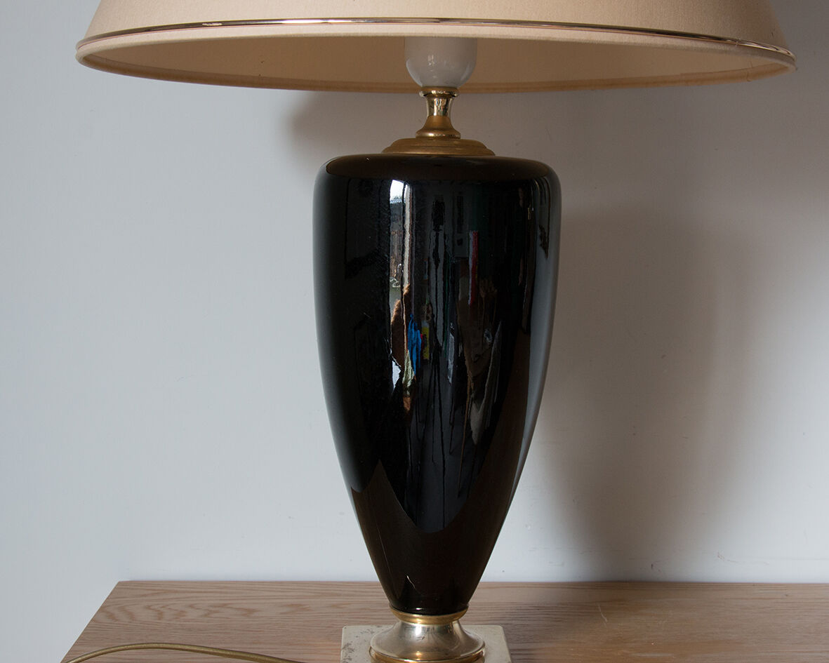 Black and gold lamp