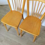Pair of vintage Baumann bistro chairs