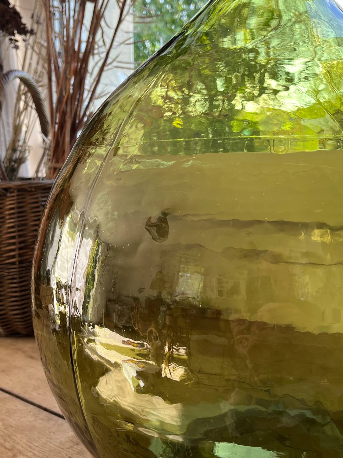 Dame-jeanne 30L verte olive