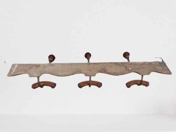 Vintage wood coat rack
