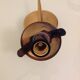 Pair of brass wall lamps conical glasses from the 60's
